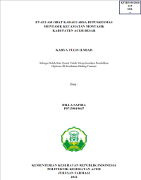 Image of EVALUASI OBAT KADALUARSA DI PUSKESMAS MONTASIK KECAMATAN MONTASIK KABUPATEN ACEH BESAR