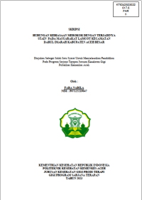Image of HUBUNGAN KEBIASAAN MEROKOK DENGAN TERJADINYA STAIN PADA MASYARAKAT LAMCOT KECAMATAN DARUL IMARAH KABUPATEN ACEH BESAR