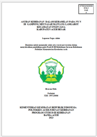 Image of ASUHAN KEBIDANAN DALAM KEHAMILAN PADA NY N DI GAMPONG MEUNASAH MANYANG LAMGAROT KECAMATAN INGIN JAYA KABUPATEN ACEH BESAR