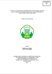 Image of TINJAUAN SANITASI DASAR PERUMAHAN MASYARAKAT DI TEPI KALI GAMPONG SUKARAMAI KECAMATAN BAITURRAHMAN KOTA BANDA ACEH TAHUN 2023
