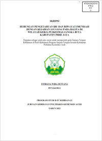 Image of HUBUNGAN PENGETAHUAN IBU DAN RIWAYAT IMUNISASI DENGAN KEJADIAN STUNTING PADA BALITA DI WILAYAH KERJA PUSKESMAS JANGKA BUYA KABUPATEN PIDIE JAYA