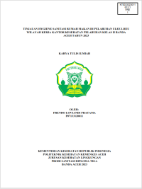 Image of TINJAUAN HYGIENE SANITASI RUMAH MAKAN DI PELABUHAN ULEE LHEU WILAYAH KERJA KANTOR KESEHATAN PELABUHAN KELAS II BANDA ACEH 
TAHUN 2023