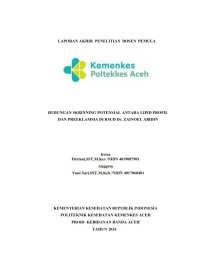 Image of Hubungan Skrining Potensial Antara Lipid Profil Dan Preklamsia Di RSUD Dr. Zainoel Abidin