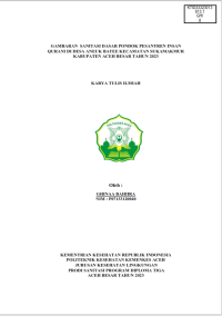 Image of TINJAUAN HYGIENE SANITASI RUMAH MAKAN DI PELABUHAN ULEE LHEU WILAYAH KERJA KANTOR KESEHATAN PELABUHAN KELAS II BANDA ACEH 
TAHUN 2023