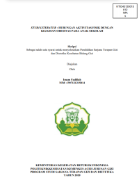 Image of STUDI LITERATUR : HUBUNGAN AKTIVITAS FISIK DENGAN KEJADIAN OBESITAS PADA ANAK SEKOLAH