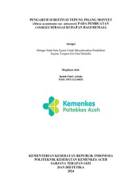 Image of PENGARUH SUBSTITUSI TEPUNG PISANG MONYET (Musa acuminata var. alasensis) PADA PEMBUATAN COOKIES SEBAGAI KUDAPAN BAGI REMAJA