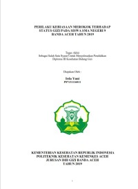 Image of PERILAKU KEBIASAAN MEROKOK TERHADAP STATUS GIZI PADA SISWA SMA NEGERI 9 BANDA ACEH TAHUN 2019