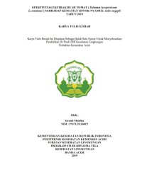 Image of EFEKTIVITAS EKSTRAK BUAH TOMAT ( Solanum lycopersicum L.commune ) TERHADAP KEMATIAN JENTIK NYAMUK Aedes aegypti TAHUN 2019