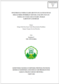 Image of PENGEMBANGAN MEDIA FLASHCARD TENTANG SAYUR DAN BUAH SEBAGAI MEDIA PENDIDIKAN GIZI PADA ANAK SDN 2 MATA IE DI DESA LEU UE KECAMATAN DARUL IMARAH KABUPATEN ACEH BESAR