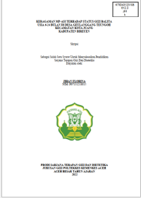 Image of KERAGAMAN MP-ASI TERHADAP STATUS GIZI BALITA USIA 6-24 BULAN DI DESA GEULANGGANG TEUNGOH KECAMATAN KOTA JUANG KABUPATEN BIREUEN