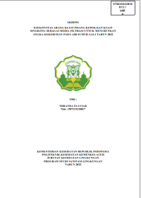 Image of EFEKTIVITAS ARANG KULIT PISANG KEPOK DAN KULIT SINGKONG SEBAGAI MEDIA FILTRASI UNTUK MENURUNKAN ANGKA KEKERUHAN PADA AIR SUMUR GALI TAHUN 2022