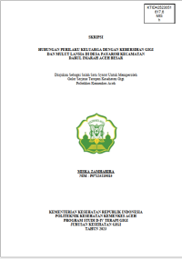 Image of HUBUNGAN PERILAKU KELUARGA DENGAN KEBERSIHAN GIGI DAN MULUT LANSIA DI DESA PAYAROH KECAMATAN DARUL IMARAH ACEH BESAR