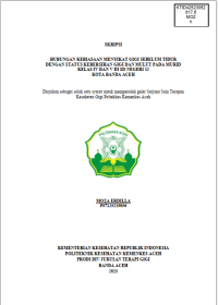 Image of HUBUNGAN KEBIASAAN MENYIKAT GIGI SEBELUM TIDUR DENGAN STATUS KEBERSIHAN GIGI DAN MULUT PADA MURID KELAS IV DAN V DI SD NEGERI 12 KOTA BANDA ACEH