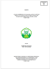 Image of ANALISA KEBERADAAN Escherichia coli DAN SANITASI PERALATAN MAKAN PADA WARUNG MAKAN DI PASAR ULEE KARENG KOTA BANDA ACEH
TAHUN 2023