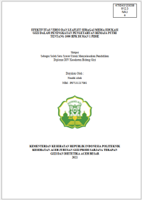 Image of EFEKTIVITAS VIDEO DAN LEAFLET SEBAGAI MEDIA EDUKASI GIZI DALAM PENINGKATAN PENGETAHUAN REMAJA PUTRI TENTANG 1000 HPK DI MAN 1 PIDIE