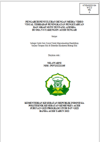 Image of PENGARUH PENYULUHAN DENGAN MEDIA VIDEO VISUAL TERHADAP PENINGKATAN PENGETAHUAN
DAN SIKAP SISWI TENTANG ANEMIA DI SMA N 8 TAKENGON ACEH TENGAH