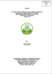 Image of ANALISIS PAPARAN DEBU BATU BARA TERHADAP KELUHAN MASYARAKAT AKIBAT AKTIVITAS PT. MIFA BERSAUDARA DESA PEUNAGA CUT UJONG KABUPATEN ACEH BARAT TAHUN 2022