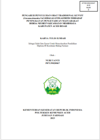 Image of PENGARUH PENYULUHAN OBAT TRADISIONAL KUNYIT (Curcuma domestica Val ) SEBAGAI ANTIGASTRITIS TERHADAP PENINGKATAN PENGETAHUAN MASYARAKAT DI DESA  NEUHEUN  KECAMATAN  MESJID RAYA KABUPATEN ACEH BESAR