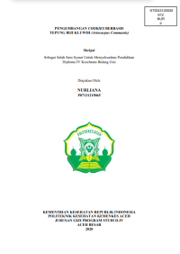 Image of PENGEMBANGAN COOKIES BERBASIS 
TEPUNG BIJI KLUWIH (Artocarpus Communis)