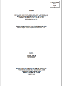 Image of PENGARUH MENGUNYAH BUAH JAMBU AIR TERHADAP PENURUNAN INDEKS PLAK PADA SISWA MIN 8
LHONG RAYA KECAMATAN BANDA RAYA KOTA BANDA ACEH