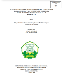 Image of HUBUNGAN KEBIASAAN MAKAN DAN RIWAYAT KELUARGA DENGAN KADAR ASAM URAT PADA PENDERITA HIPERURISEMIA 
DI WILAYAH KERJA PUSKESMAS KUTA ALAM BANDA ACEH