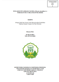 Image of PENGARUH PENAMBAHAN KURMA (Phoenix dactylifera L.) TERHADAP SIFAT ORGANOLEPTIK DODOL