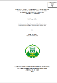 Image of HUBUNGAN ASUPAN ZAT GIZI DENGAN KURANG ENERGI KRONIS (KEK ) PADA IBU HAMIL DI WILAYAH KERJA PUSKESMAS BAITUSSALAM KABUPATEN
ACEH BESAR TAHUN 2018