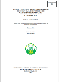 Image of TINGKAT PENGGUNAAN RAMUAN HERBAL SEBAGAI PENINGKAT DAYA TAHAN TUBUH OLEH MASYARAKAT DESA SUKON PAKU KECAMATAN GLUMPANG BARO KABUPATEN  PIDIE