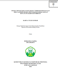 Image of TINGKAT PENGETAHUAN MASYARAKAT TERHADAP PENGGUNAAN OBAT GASTRITIS DI DESA MEUNASAH DAYAH KECAMATAN KOTA JUANG KABUPATEN BIREUEN