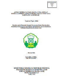 Image of ASUHAN KEBIDANAN PADA BALITA S USIA 40 BULAN DI DESA LAMPREH LAMTEUNGOH KECAMATAN INGIN JAYA KABUPATEN ACEH BESAR