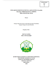 Image of PENGARUH SUBSTITUSI TEPUNG LABU KUNING (Cucarbita Moschata) TERHADAP DAYA TERIMA 
ORGANOLEPTIK STICK