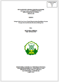 Image of PENGARUH PENAMBAHAN EKSTRAK SELEDRI (Apium graveolens. L) TERHADAP SIFAT
ORGANOLEPTIK DAN KIMIA MIE BASAH