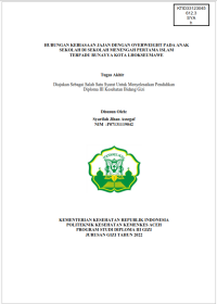 Image of HUBUNGAN KEBIASAAN JAJAN DENGAN OVERWEIGHT PADA ANAK SEKOLAH DI SEKOLAH MENENGAH PERTAMA ISLAM TERPADU BUNAYYA KOTA LHOKSEUMAWE