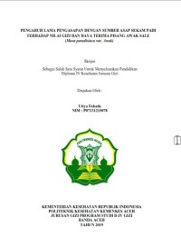 Image of PENGARUH LAMA PENGASAPAN DENGAN SUMBER ASAP SEKAM PADI TERHADAP NILAI GIZI DAN DAYA TERIMA PISANG AWAK SALE(Musa Paradisiaca Var. Awak)