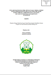 Image of PENGARUH KONSELING PMBA MENGGUNAKAN MEDIA LEMBAR
BALIK TERHADAP PENGETAHUAN DAN SIKAP IBU HAMIL DI DESA MIRUEK LAMREUDEUP DAN LAM UJONG KECAMATAN BAITUSSALAM KABUPATEN ACEH BESAR