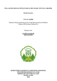 Image of POLA KONSUMSI DAN PENGETAHUAN IBU HAMIL TENTANG 1000 HPK (Studi Literatur)