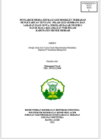 Image of PENGARUH MEDIA EDUKASI GIZI BOOKLET TERHADAP PENGETAHUAN TENTANG PILAR GIZI SEIMBANG DAN SARAPAN PAGI SISWA SEKOLAH DASAR NEGERI 1 PANTE RAYA KECAMATAN WIH PESAM KABUPATEN BENER MERIAH