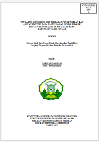 Image of PENGARUH KONSELING GIZI TERHADAP PENGETAHUAN DAN  ASUPAN PROTEIN PADA PASIEN GAGAL GINJAL KRONIK DENGAN HEMODIALISA DI RSUD DATU BERU KABUPATEN ACEH TENGAH